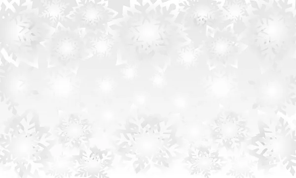 Vector Christmas New Year Holidays Background Snowflakes — Stock Vector