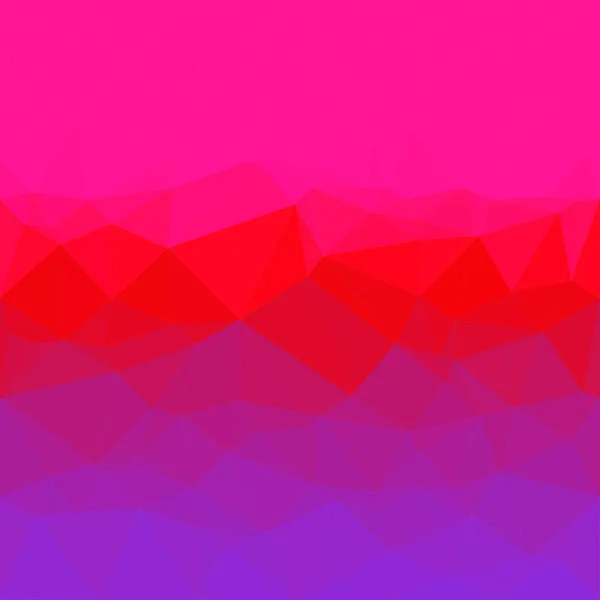 带有红色 紫色和粉红色的抽象多边形背景 由三角形组成的图案 — 图库矢量图片