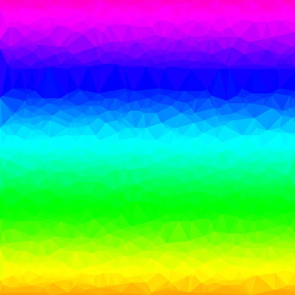 带有彩虹颜色的抽象多边形背景 由三角形组成的图案 — 图库矢量图片