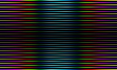 Gökkuşağı renklerinin yatay çizgili koyu vektör arka plan. 