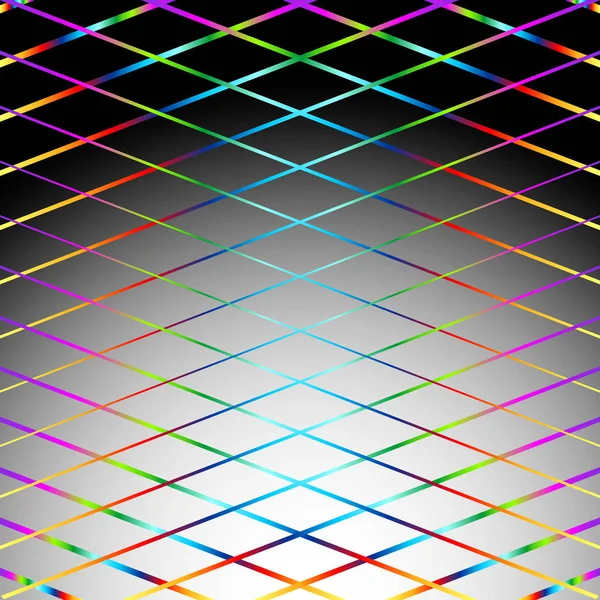 Abstract Vector Achtergrond Met Cross Schuine Strepen Van Regenboogkleuren — Stockvector