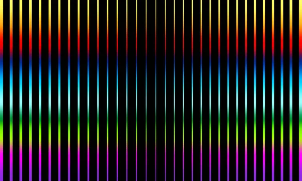 Abstract Dark Vector Background Vertical Stripes Rainbow Colors — Stock Vector