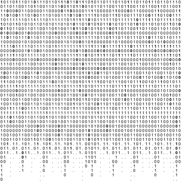 下降的二进制代码背景 数字技术壁纸 向量图表例证 — 图库矢量图片