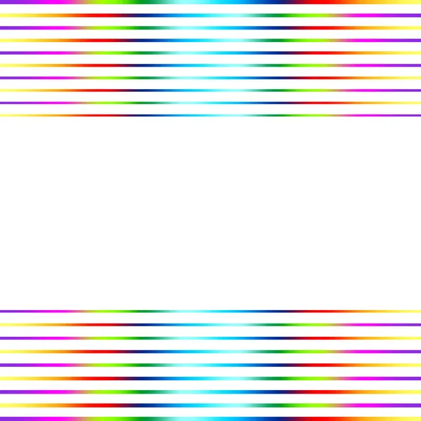 虹色の横縞模様の抽象的なベクトルの背景 — ストックベクタ
