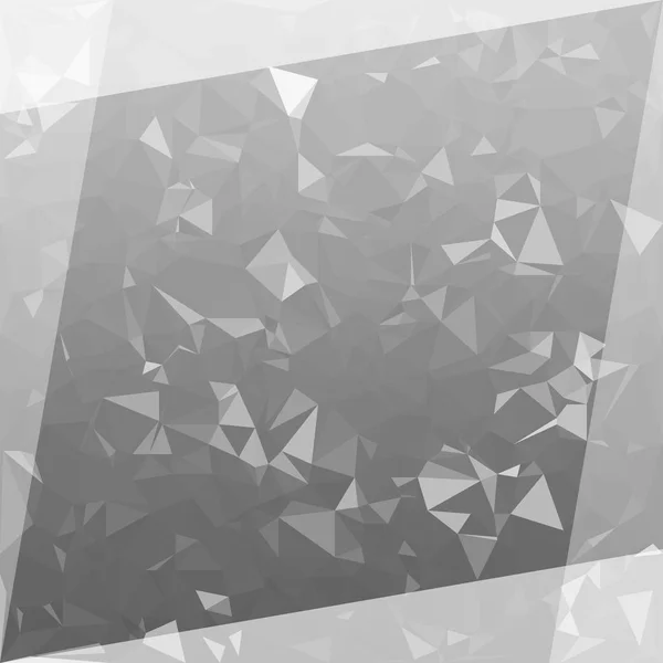 Abstract Grey Polygon Background Low Poly Creative Template Pattern — Stock Vector