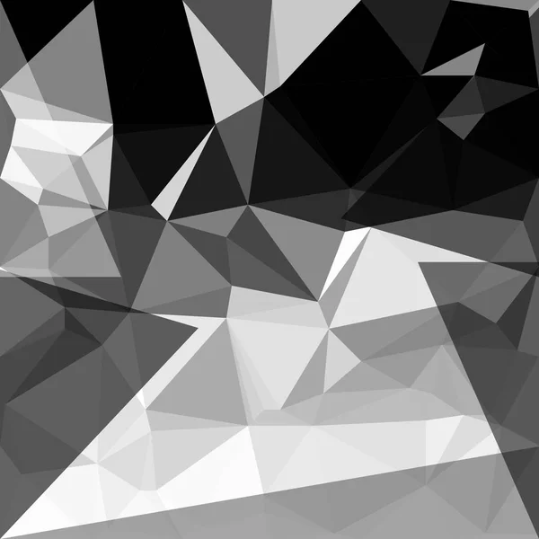 Abstract Grey Black White Polygon Background Low Poly Creative Template — Stock Vector