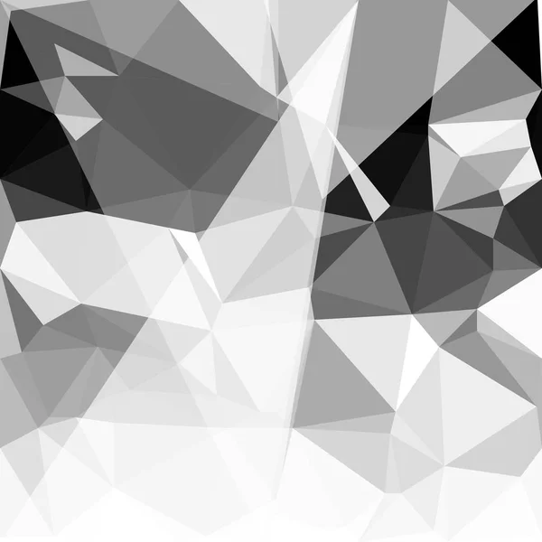 Abstract Grey Black White Polygon Background Low Poly Creative Template — Stock Vector