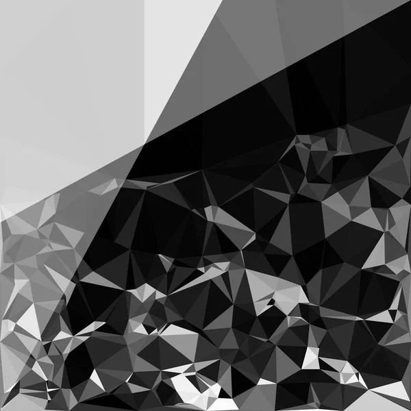 抽象灰色 黑色和白色多边形背景 低聚创意模板或模式 — 图库矢量图片