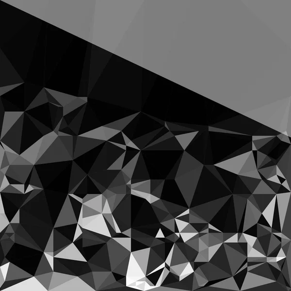 Fondo Polígono Gris Blanco Negro Abstracto Plantilla Patrón Low Poly — Archivo Imágenes Vectoriales