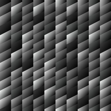 Karanlık sorunsuz arka plan deseni ile rhomboids. Gri tonlamalı 3D grafik illüstrasyon vektör.