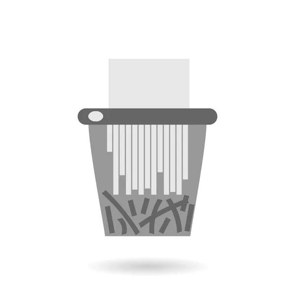 Recycle Bin Trash Garbage Vector Flat Icon Web Icon Long — Stock Vector