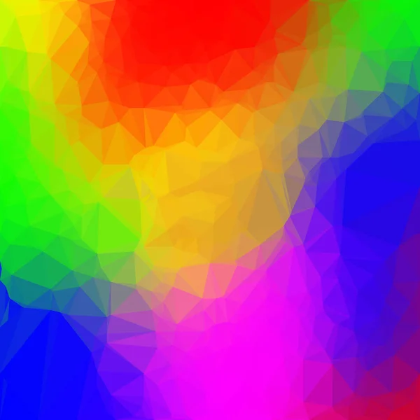 Fond Polygone Abstrait Aux Couleurs Arc Ciel Modèle Composé Triangles — Image vectorielle