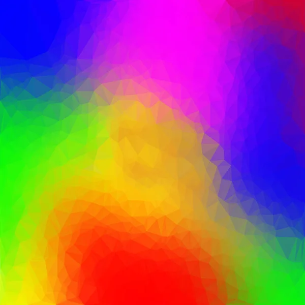 Fondo Polígono Abstracto Con Colores Arco Iris Patrón Compuesto Por — Vector de stock