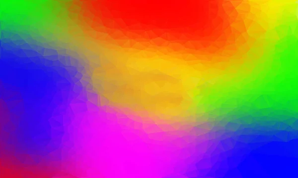 Fondo Polígono Abstracto Con Colores Arco Iris Patrón Compuesto Por — Vector de stock