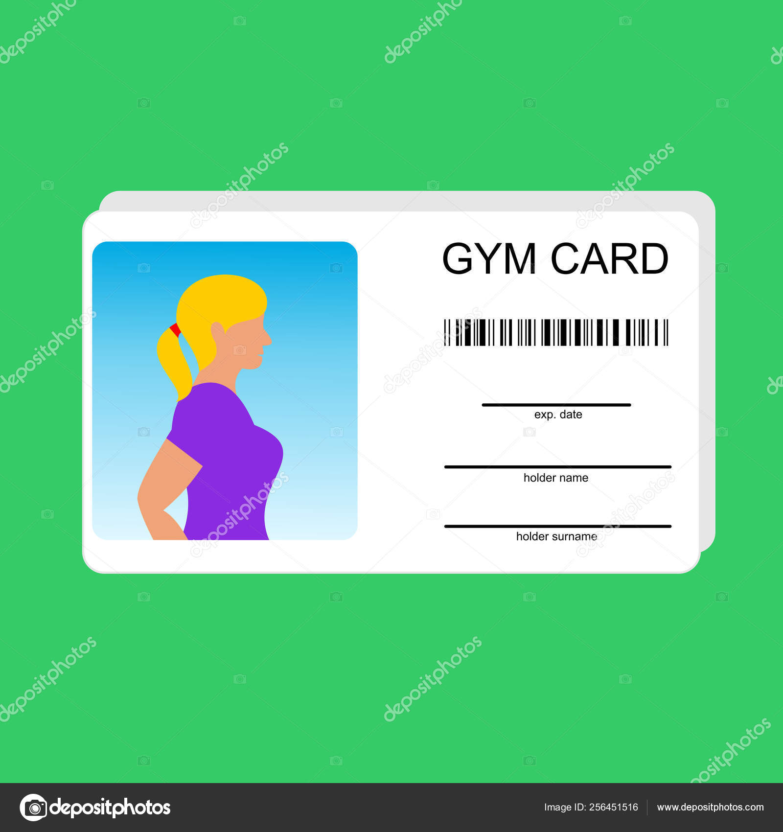 Gym Membership Card Template Cardtemplate my id Gym Membership Card Template Cardtemplate my id