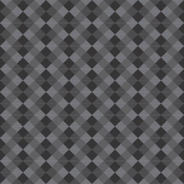 Siyah ve gri soyut dikişsiz vektör deseni. Metal tasarımlı üçgenlerden oluşan arka plan. 