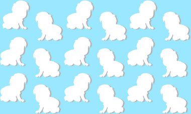 Bebekler emekleme ile vektör sorunsuz arka plan. 