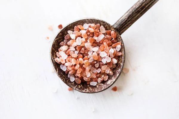 Himalayan salt. Healthy food. Natural organic crystals.