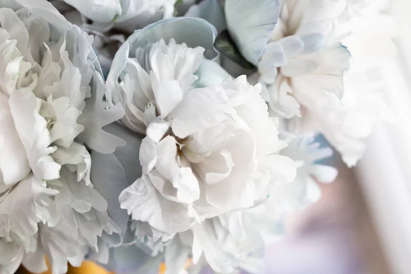 Beautiful blue peony bouquet art background. Blooming pastel peony border flowers card design. Wedding backdrop, Valentine's Day concept. Birthday bouquet, bunch. Blossom, flower closeup — Stock Image Beautiful Blue Peony Bouquet Art Background Blooming Pastel Peony Border Royalty Free Stock Images