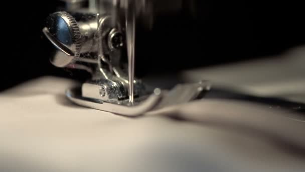 Sewing machine close up — Stock Video