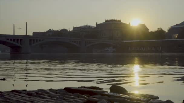 Ponte Manesov em Praga — Vídeo de Stock