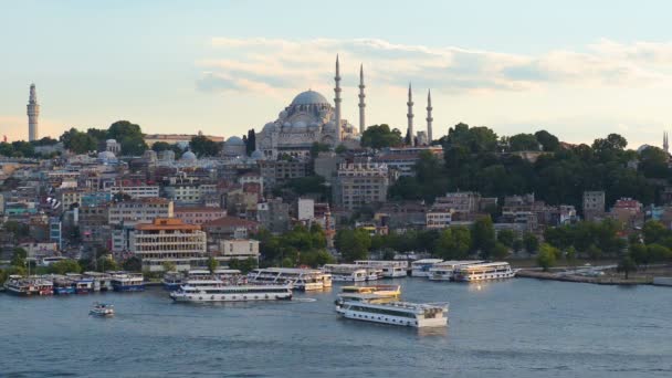 Mesquita Suleymaneiye em Istambul — Vídeo de Stock