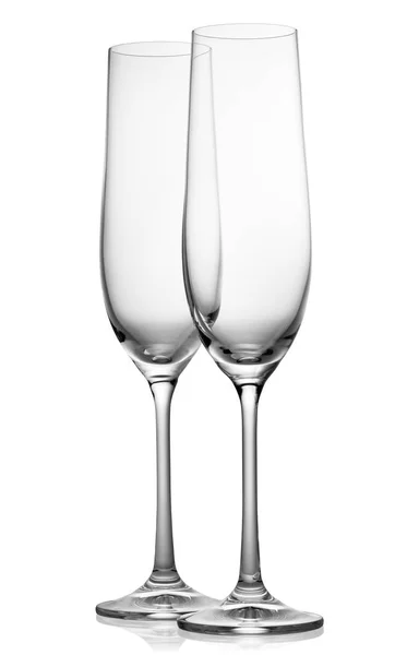 Empty glasses for champaign — Stock Photo, Image