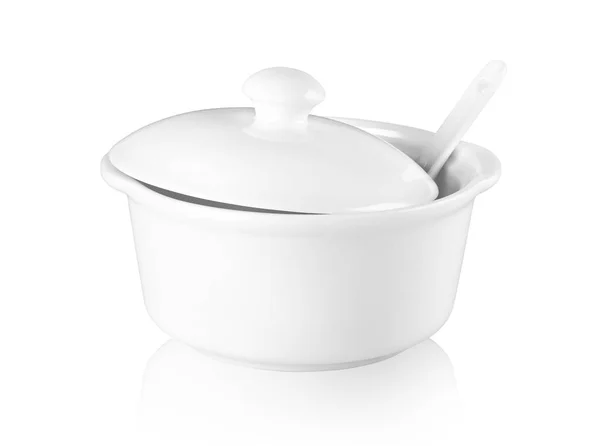 White ceramic tureen — Stock Photo, Image