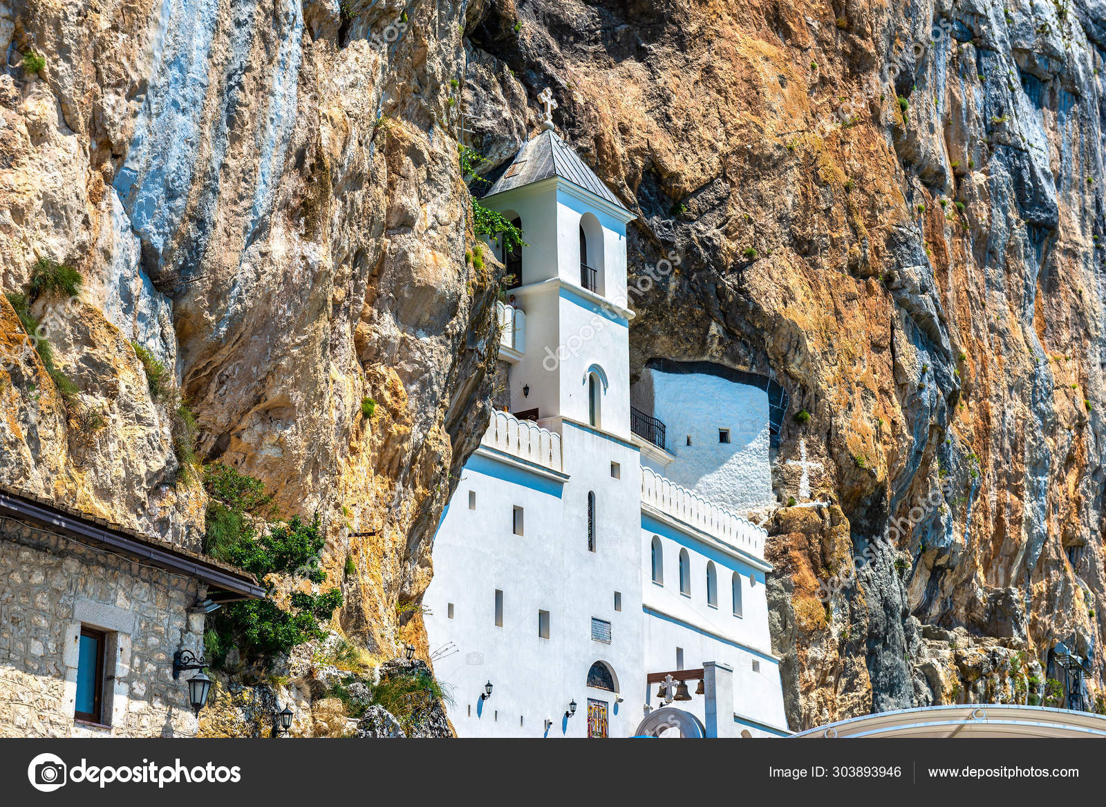 Ostrog Monastery in Montenegro — Stock Photo © zevana #303893946, image size:1600x1168