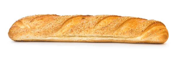 Franse Stokbrood Geïsoleerd Een Witte Achtergrond — Stockfoto
