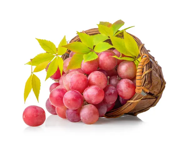Rózsaszín szőlőkosár — Stock Fotó