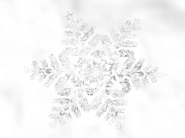 Зимовий Або Різдвяний Фон Ілюстрація Сніжинкою — стокове фото