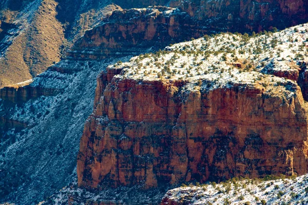 Detalhes do Grand Canyon no inverno — Fotografia de Stock