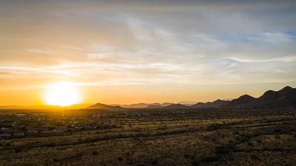 사막 공동체의 공중 보기 — 스톡 사진
