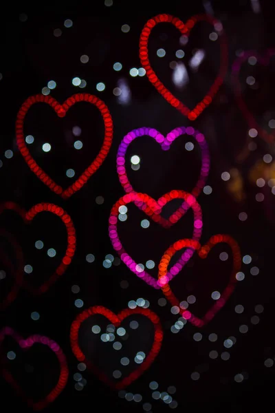 Heart Shaped Bokeh Backgrounds — Stock Photo, Image