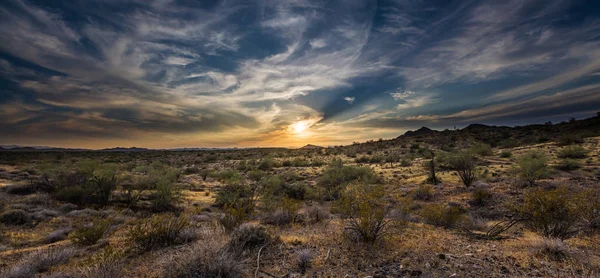 Sonoran Çölü üzerinde gün batımı