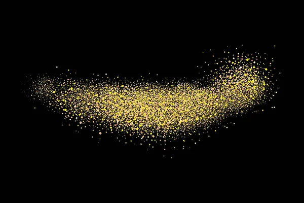 Explosão Brilho Dourado Splashes Partículas Douradas Textura Granulada Abstrata Isolada — Fotografia de Stock