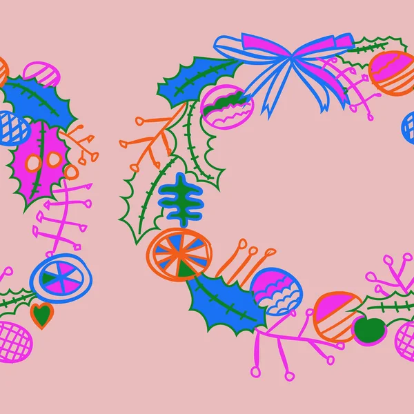 Garland Pattern Background Vector Stock Vector by ©kuklaluda 273810586