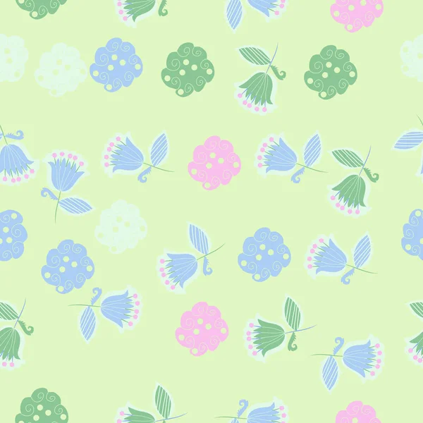 Nahtlose Muster Abstrakter Farbenfroher Blumen — Stockfoto