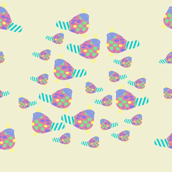Бесшовный Рисунок Абстрактных Красочных Рыб — стоковое фото