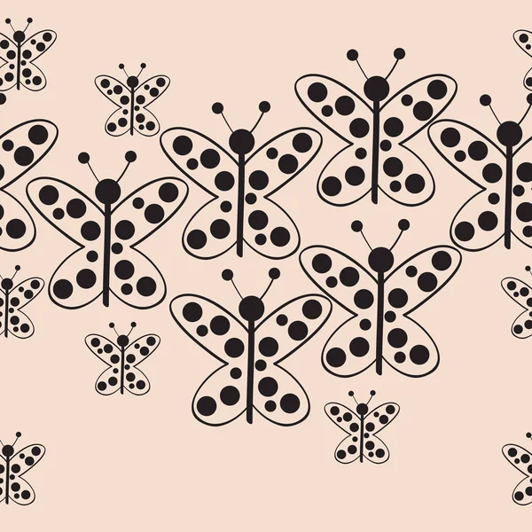 Soyut Renkli Kelebekler Dikişsiz Desen — Stok fotoğraf