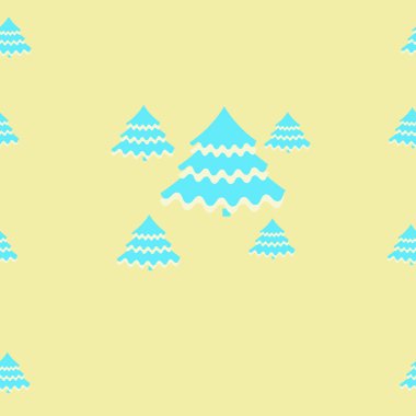 Soyut yeşil noel ağaçlarının dikişsiz desen