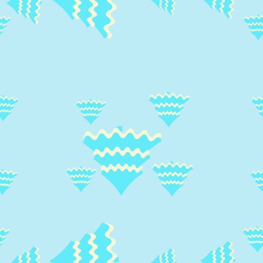 Soyut yeşil noel ağaçlarının dikişsiz desen