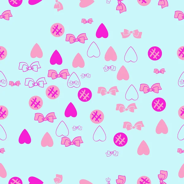 Бесшовный Рисунок Абстрактных Красочных Розовых Сердец Конфет — стоковое фото