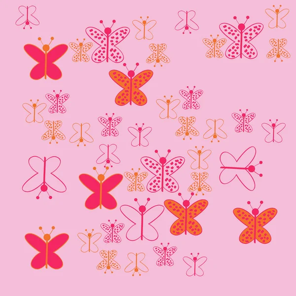 Patrón Sin Costuras Mariposas Coloridas Abstractas — Foto de Stock