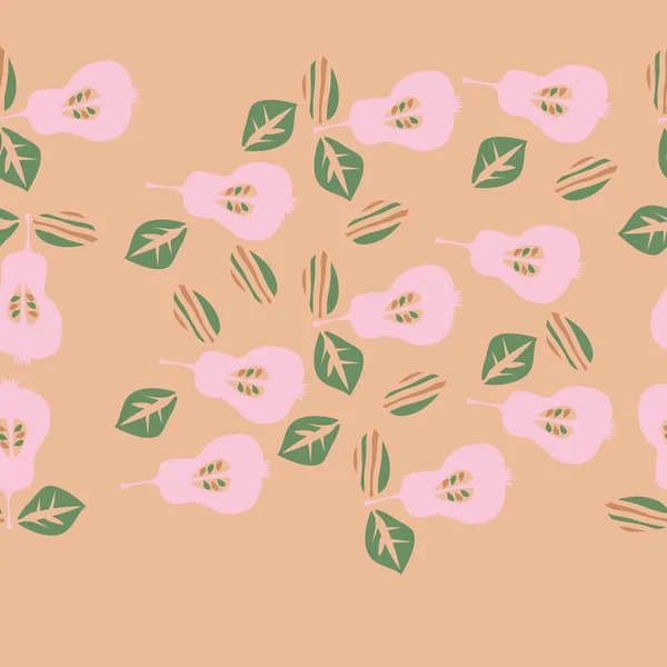 抽象五颜六色的梨的无缝图案 — 图库照片