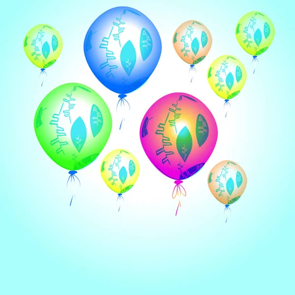 Padrão Sem Costura Balões Coloridos Abstratos — Fotografia de Stock