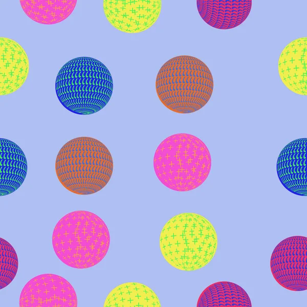 Bezproblemowy Wzór Abstrakcyjnych Kolorowych Kulek — Zdjęcie stockowe