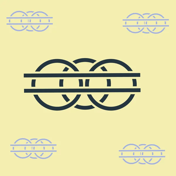 Soyut renkli zincirlerin dikişsiz deseni