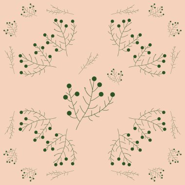 Soyut dalların veya dalların kusursuz deseni